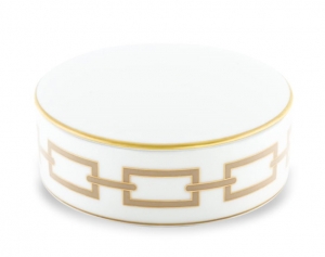 Ginori Catene Cachemire Round Box with Cover - 5"